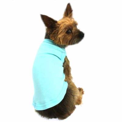 China La aguamarina acaricia pequeña la ropa impresa x del perro de la ropa del perro de la raza camisa llana grande en venta