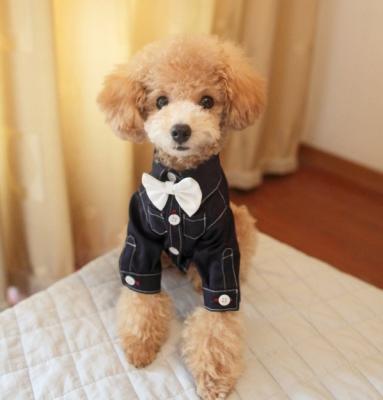 중국 형식적인 Style Modelos De Ropa 파라 Perros 턱시도 개 복장 t-셔츠 판매용