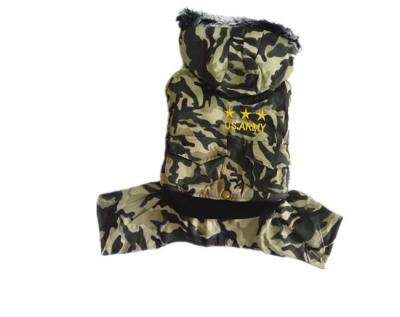 China El perrito medio impermeable de la capa del perro del camuflaje viste para las chihuahuas XS XX en venta