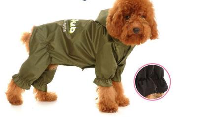 China Impermeable del perro del verde caqui en venta