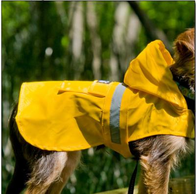 China Bullmastiff Nylon Seattle Slicker Dog Raincoat Yellow color for large dogs for sale