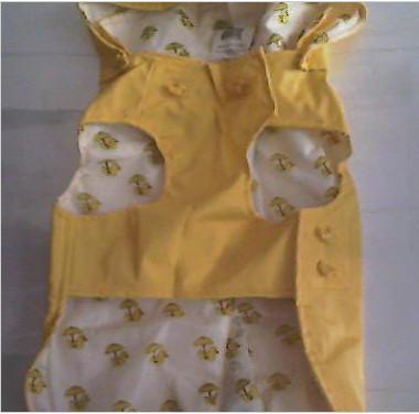 China Homemade Dog Raincoats for small dogs , PVC Pet clothing canine apparel OEM ODM for sale