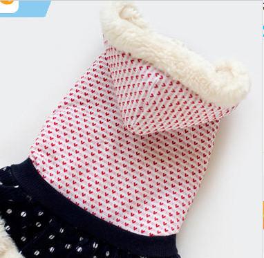 China Printed XS X Small Dog Breed Clothes Winter Clothing For Pomeranian for sale