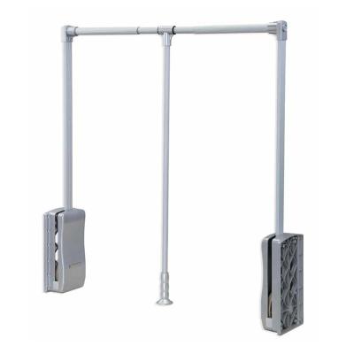 China Modern Design Bedroom Hardware Closet Organizer Lift Aluminum Steel Rod Magnetic Wardrobe Lifter for sale