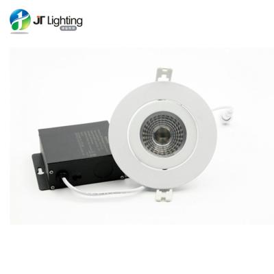 China Modern 4 Inch Round Gimbal Led Panel Light Slim Clear Lens 3CCT ETL Energy Star for sale