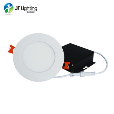 China Downlights 9w Pure White Round Led Slim Panel Light With Recessed Pot Light Energy Junction Box Star Type Listed for sale