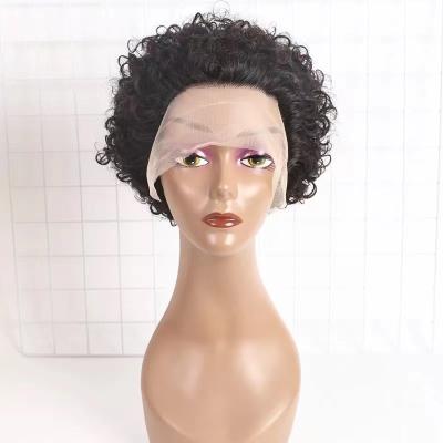 China Curly Pixie Cut Wig Human Hair Bob Short Pixie Cut Lace Wigs Pixie Pixie Cut Curly Hair Lace Front Wig for sale