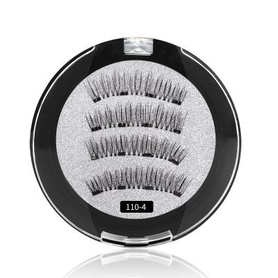 China Wholesale Good Quality Magnetic 3d Eyelashes Silk False Magnetic Eyelashes Reusable for sale