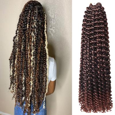 China NONE wholesale water wave passion twists synthetic braiding hair crochets passion braiding twists for sale