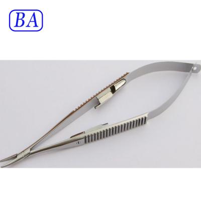 China Surgical reusable stainless steel castroviejo needle holder for sale