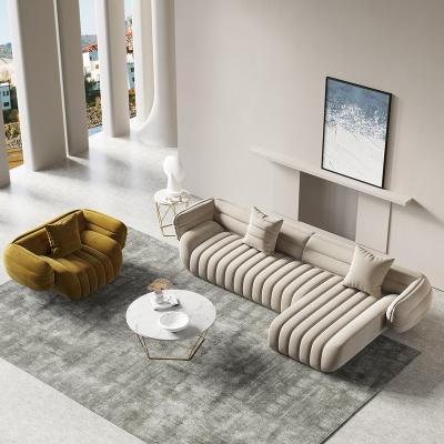 China Luxury Modern Custom Design Fabric Velvet White Recliner Corner 3 Seater 7 Seater Sectional Sofa Set Furniture Living Room Sofas for sale