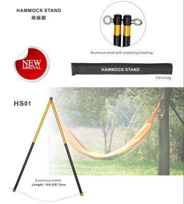 China Aluminum Camping Hammock Stand Outdoor Furniture New Design for sale