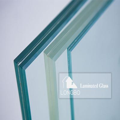 China Bathroom Factory Tempered Laminated Glass Patterned Architectural Safety Clear Laminated Glass for sale