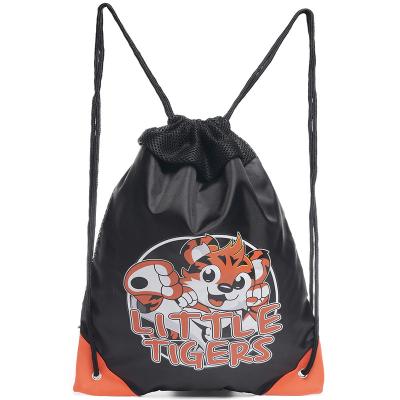 China Waterproof Hot Sale Factory Custom Logo Printing Sports Draw String Gym Bag Polyester Drawstring Backpack Bag for sale