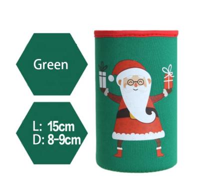 China Competitive Price New Arrival Durable Neoprene With Stitched Fabric Edges Insulated Multicolor Beer Can Sleeve Covers for sale