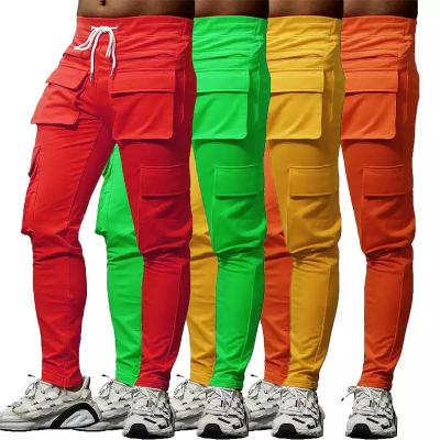 China Anti-wrinkle Multi-pocket Custom High Quality Fit Sweats Track Pants Streetwear Sweatpants Cargo Pants Men for sale