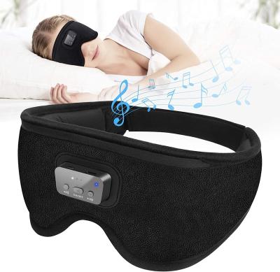 China Breathable 3D Bluetooth 5.0 Music Earbuds Sleep Headband Stereo Wireless Artifact Headphones Earbuds Breathable Eye Mask For Side Sleeper for sale