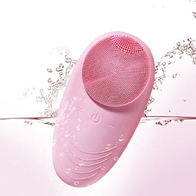 China Private Label Waterproof Deep Ultrasonic Body Massager Skin 5 in 1 Sonic Electric Silicone Face Facial Cleansing Brush for sale