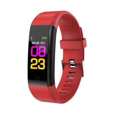 China Heart Rate Blood Pressure Pedometer Sport Fitness Tracker Color Screen APP Control New Smart Watch 115Plus Smart Band for sale