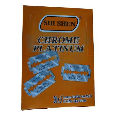 China Daily shaving blades china max b OEM customized designs i branded c stainless steel double edge shaving razor blade for sale