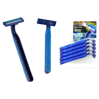 China Best Quality Korea Stainless Steel Big Blade Disposable Shaving Safety Razor Twin Blade for sale