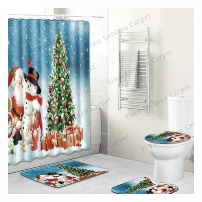 China Blackout Christmas Baby Shower Decoration Cover Cloth Curtain For Bathroom Shower for sale