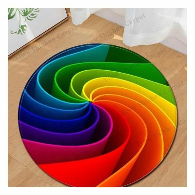 China Anti-Slip Circular Floor Mat Carpet Round Cover For Outdoor Playground for sale