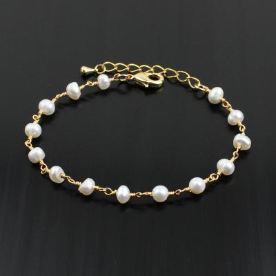 China FASHIONABLE manufacturer wholesale spot can be creative beaded necklaces customized bracelet freshwater real natural pearl bracelet for sale