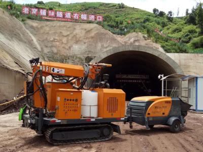 China Electric / Diesel Concrete Shotcrete Robot Wireless Remote Control For Tunnel for sale