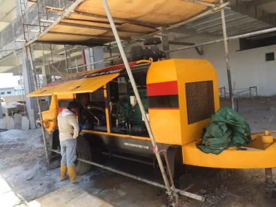 China Diesel Trailer Concrete Pump Machine Smooth Finish Concrete Pouring Solution for sale