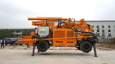 China Travelling Speed 0 - 20km/H Robotic Shotcrete Machine 4 Wheels Driving / Steering / Crab for sale