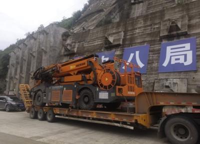 China Tunnel Construction Arch Installation Trolley 13kw Rock Drill Arch Installation Carrier for sale