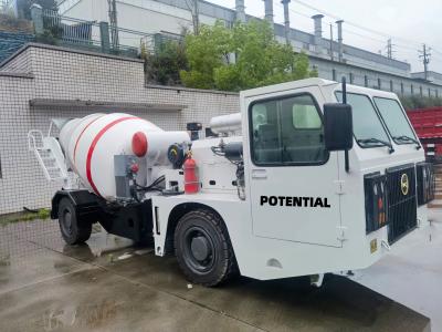 China Underground Mining Concrete Mixer Truck 3m3 Volume 230mm Ground Clearance for sale