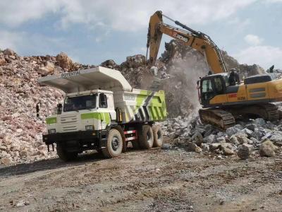 China 60 t Nennlastkapazität Elektro-Dump Trucks R95 mit 35 m3 Standard-Eimer-Kapazität zu verkaufen