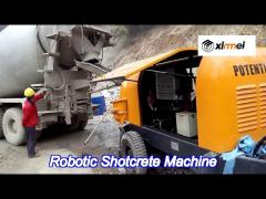 electric / diesel concrete shotcrete robot wireless remote control for tunnel