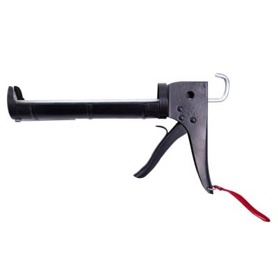 China Strong Construction Plastic Rotating Cartridges Caulking Gun Plastic Body With Galvanized Metal Rod for sale