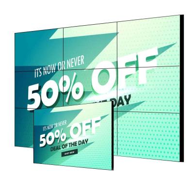 Cina Ultra Narrow Edge UHD LCD Splicing Screen 55 Inch 3,5 mm Indoor Video Wall Display in vendita