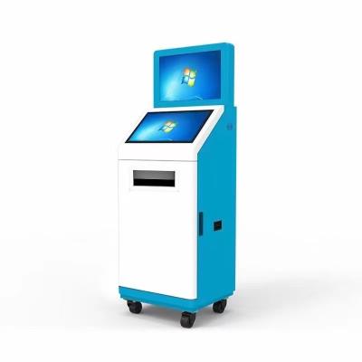 China 19 Zoll Touchscreen Selbstbedienungskiosk 1920x1080 mit A5-Drucker-ID-Karteleser zu verkaufen