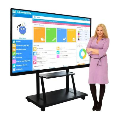 China 110 inch digitaal interactief whiteboard intelligent paneel met elektromagnetische pen Te koop