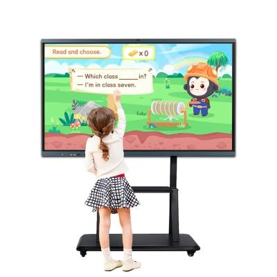 China Painel LCD Interativo Platido Portátil de 86 polegadas Smart Blackboard para Ensino à venda