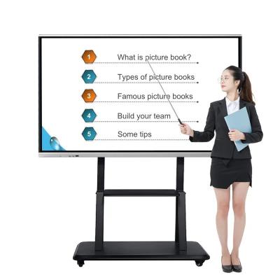 China 100 inch slimme interactieve panelen 4k 3840x2160 touchscreen bord voor het klaslokaal Te koop