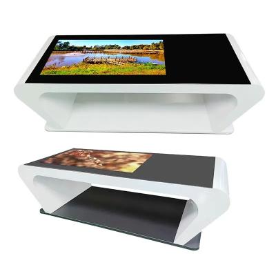 China Interactieve touchscreen koffietafel met draadloos opladen capacitieve touchscreen Android OS Te koop