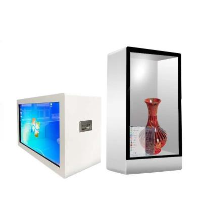 Cina 55 pollici Stand LCD trasparente vetrina touch screen LCD Display Cabinet 1920x1080 in vendita