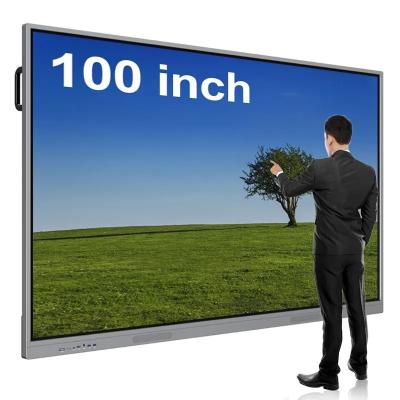 China 100 Zoll Full HD Großes digitales interaktives Whiteboard Smart Flachbildschirm zu verkaufen