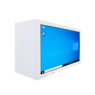 China 50 inch transparant lcd vitrine windows android systeem lcd display box Te koop