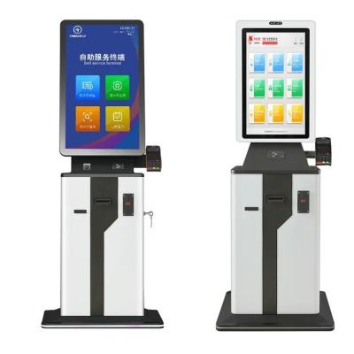 China Touchscreen Hotel Zelf Inchecken Kiosk 32 Inch Parkeerplaats Autoprijzen Zelfbediening Kiosk Te koop