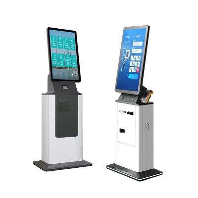 China Customizable Self Service Check In Kiosk With Turnable Card Dispenser for sale