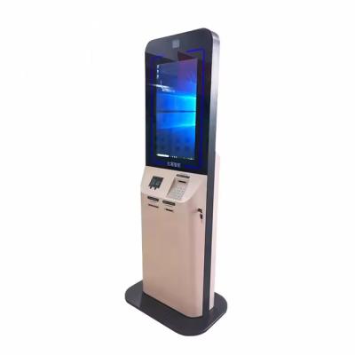 中国 Self Checkin Kiosk With Custom Design And Fingerprint Identification And Printer 販売のため