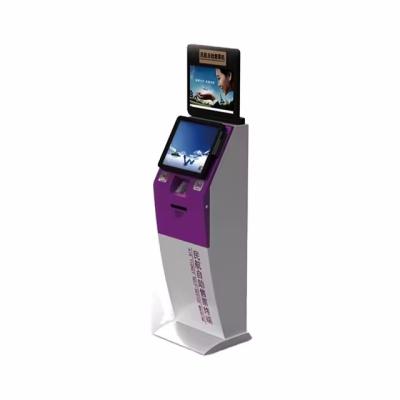 China Customized Dual Payment Self Ordering Touch Screen Kiosk For Hotel And cinema zu verkaufen