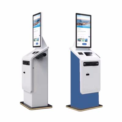 China 21.5 Self Service Kiosk With Touch Screen And Disorder ID Card Dispensor for sale